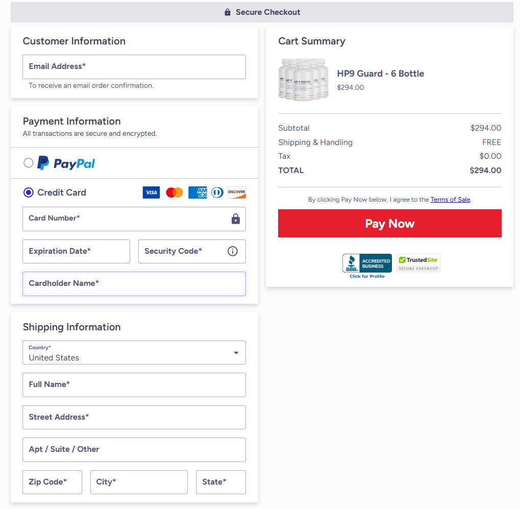 HP9 Guard official website